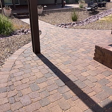 Complete-revitalizing-of-pavers-clean-sand-and-reseal-of-approx-3000-sq-ft-area-front-and-rear-patios-firepit-driveway-and-planter-in-Prescott-Williamson-Valley-Arizona 5