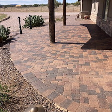 Complete-revitalizing-of-pavers-clean-sand-and-reseal-of-approx-3000-sq-ft-area-front-and-rear-patios-firepit-driveway-and-planter-in-Prescott-Williamson-Valley-Arizona 0