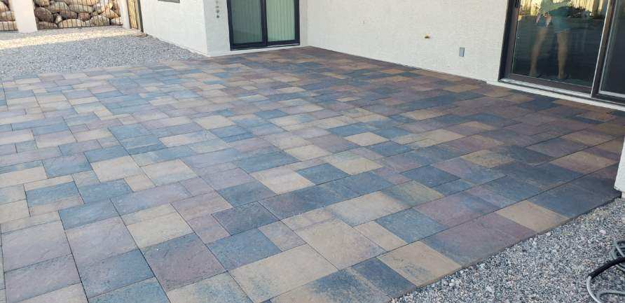 Paver polymeric haze removal from new pavers in Clarkdale, Arizona Thumbnail